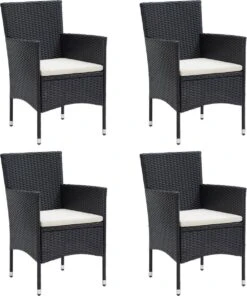 VidaXL 5-delige Tuinset Met Kussens Zwart -Buitentuinwinkel 1000x1200 15