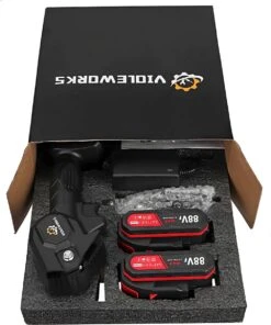 Violeworks® Accu Kettingzaag - Snoeizaag - Mini Kettingzaag - Handkettingzaag - Ook Voor Makita - Elektrische Kettingzaag - Elektrische Snoeischaar - Op Batterij - 2900 MAh - 1080W - 88V -Buitentuinwinkel 1000x1200 9