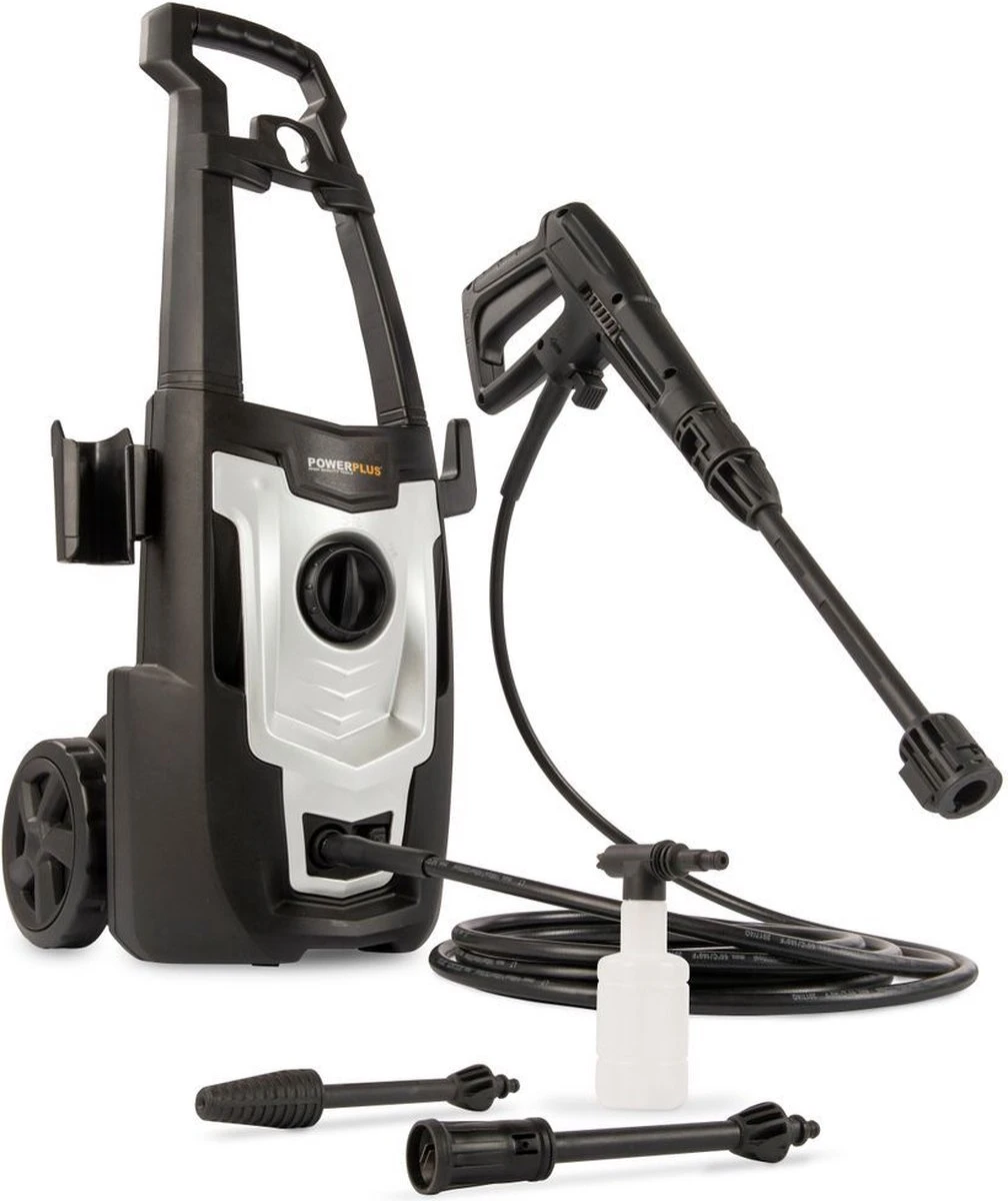 Powerplus POWXG90405 Hogedrukreiniger - 1400W - Max. 110 Bar - 390 L/h - Incl. 5m Slang En Accessoires - Excl. Terrasreiniger - Reiniger Voor Auto, Fiets En Meubelen 3 Powerplus POWXG90405 Hogedrukreiniger - 1400W - Max. 110 Bar - 390 L/h - Incl. 5m Slang En Accessoires - Excl. Terrasreiniger - Reiniger Voor Auto, Fiets En Meubelen