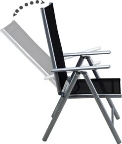 Casaria Alumunium Tuinset Bern - 6 Stoelen + 1 Tafel – Zilver -Buitentuinwinkel 1014x1200 1