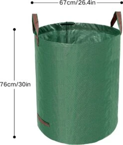 Tuin Afvalzakken - 2 Stuks - Opvouwbare Afvalzak - Tuin Afvalzak - Bladzakken - Waterstotend Tuinafvalzak - 270L -Buitentuinwinkel 1016x1200 2