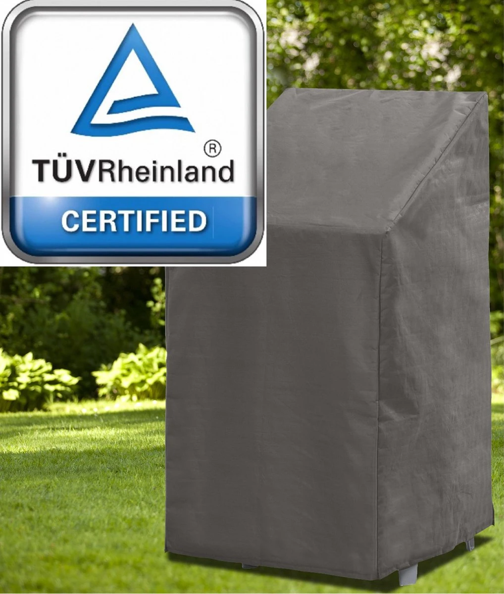 Weersbestendige Beschermhoes Stoel (4 Tot 6 Stapelstoelen) | 66 X 95 X 133/93 Cm (L) | Premium | Waterproof | TÜV Rheinland Gecertificeerd | Hoes Voor Tuin | Waterdicht | Solution Dyed (verkleuring Onmogelijk) | Grijs / Antraciet 6 Weersbestendige Beschermhoes Stoel (4 Tot 6 Stapelstoelen) | 66 X 95 X 133/93 Cm (L) | Premium | Waterproof | TÜV Rheinland Gecertificeerd | Hoes Voor Tuin | Waterdicht | Solution Dyed (verkleuring Onmogelijk) | Grijs / Antraciet - Afbeelding 4