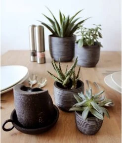 Capi Europe - Set Van 4 - Bloempot Binnen - Rib Antraciet -Buitentuinwinkel 1026x1200 1