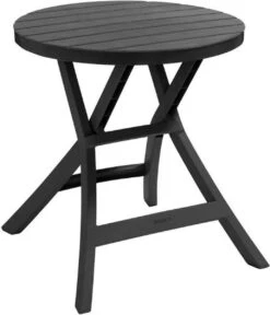 Allibert - Tuintafel - Oregon - Ø 70 Cm - Kunststof - Opklapbaar -Buitentuinwinkel 1030x1200 5