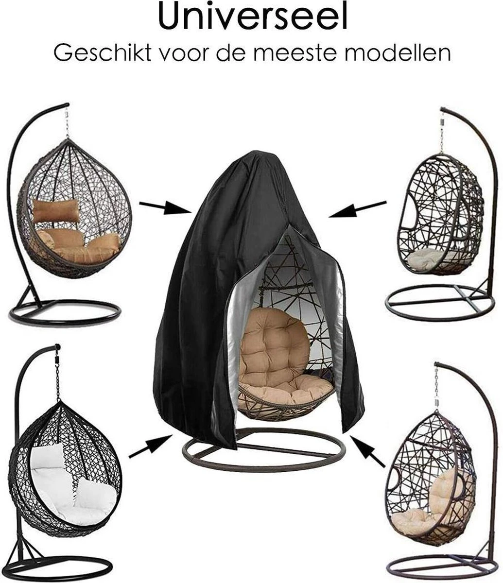 Beschermhoes Hangstoel Egg - Waterproof - Universeel Model - Hoes Van Egg Chair - Waterdichte Beschermer Voor Egg Stoel Met Standaard 10 Beschermhoes Hangstoel Egg - Waterproof - Universeel Model - Hoes Van Egg Chair - Waterdichte Beschermer Voor Egg Stoel Met Standaard - Afbeelding 8