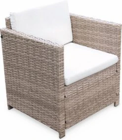 Alice's Garden Loungeset Perugia - 4 Plaatsen - Kleine Tuinset - Wicker - Naturel/beige -Buitentuinwinkel 1040x1200 7