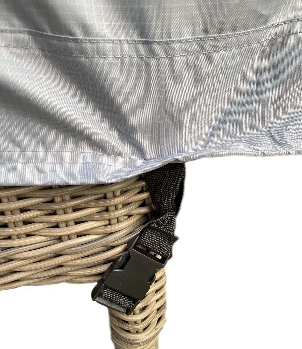 COVER UP HOC - Diamond Hoes Tuinmeubelen- 250x250x90 Cm - Tuinset Beschermhoes Waterdicht Met Stormbanden, Trekkoord En Afwaterings HOCCIE - Zilvergrijze Hoes Tuinmeubels 6 COVER UP HOC - Diamond Hoes Tuinmeubelen- 250x250x90 Cm - Tuinset Beschermhoes Waterdicht Met Stormbanden, Trekkoord En Afwaterings HOCCIE - Zilvergrijze Hoes Tuinmeubels - Afbeelding 4