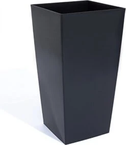 Prosperplast Kunststof Urbi Bloempot/plantenpot Met Binnenpot Antraciet 40 X 40 X 75 Cm - 37/91,5 Liter - Hoge Vierkante Bloempotten -Buitentuinwinkel 1043x1200 1