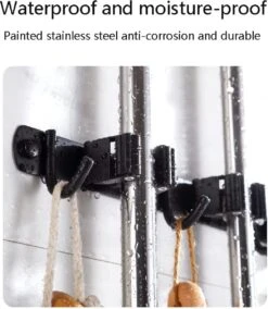 BOTC Bezemhouder - 5 Houders 6 Haken - Gereedschapshouder - Zeflklevend - Bezem Ophangsysteem - Ophanghaken - Tuingereedschap -Buitentuinwinkel 1043x1200 2