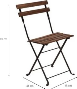 Wooners® Bistroset - Tuintafel Met Twee Stoelen - Metaal En Hout - Zwart -Buitentuinwinkel 1046x1200 7