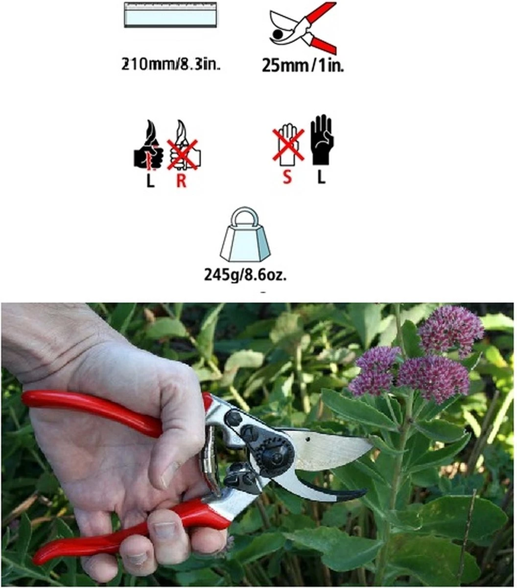 Felco 2 + GRATIS Felco Handschoenen In Cadeauverpakking 6 Felco 2 + GRATIS Felco Handschoenen In Cadeauverpakking - Afbeelding 4