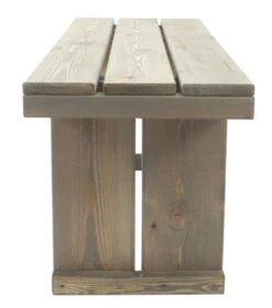 Toulouse Tuinbank Zonder Rugleuning - Licht Grijs - 118 Cm - Houten Tuinbank - Steigerhouten Tuinbank - Tuinbankje -Buitentuinwinkel 1060x1200 2