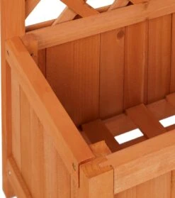 Relaxdays Plantenbak Met Klimrek - Bloembak Trellis - Rankhulp Hout - Voor Klimplanten -Buitentuinwinkel 1063x1200 2