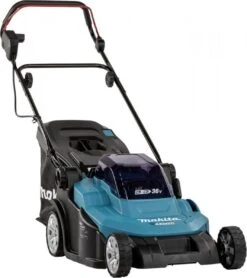 Makita - DLM432PT2 - 2x 18V - Accu - Grasmaaier - Set - 2x 5.0 Ah - Duolader -Buitentuinwinkel 1065x1200 1