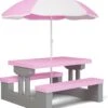 Spielwerk Kinder Tuinset – Incl. Parasol UV-bescherming - Roze Grijs 2 Spielwerk Kinder Tuinset – Incl. Parasol UV-bescherming - Roze Grijs -Buitentuinwinkel 1067x1200 5