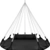 Hangnest Voor Binnen & Buiten. Met Groot En Dik Kussen Voor Volwassenen & Kinderen. Belastbaar Tot 125 Kg. VITA5 (Zwart) -Buitentuinwinkel 1072x1200 2