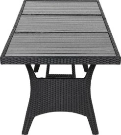 Casaria Polyrattan Tuintafel - WPC Tafelblad 190x90x74 Cm – Zwart 21 Casaria Polyrattan Tuintafel - WPC Tafelblad 190x90x74 Cm – Zwart -Buitentuinwinkel 1074x1200 6