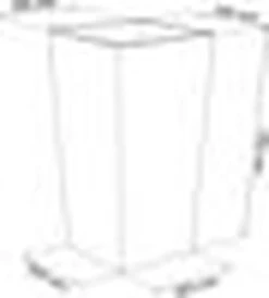 Prosperplast Kunststof Urbi Bloempot/plantenpot Met Binnenpot Antraciet 40 X 40 X 75 Cm - 37/91,5 Liter - Hoge Vierkante Bloempotten -Buitentuinwinkel 1080x1200 2