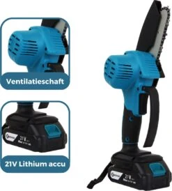 NovarGarden® Mini Kettingzaag NG1 - Met 2x Accu - Takkenzaag - Snoeizaag - Electrisch - Handzaag - Boomzaag - 21V -Buitentuinwinkel 1080x1200 4