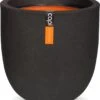 Capi Europe - Bloempot Bol Smooth NL - 43x41 - Zwart - Voor Binnen En Buiten - KBL933