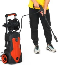 Merkloos Home Hogedrukreiniger - 2100W - 165 Bar - Met Verstelbare Nozzles Slanghaspel 5m Netsnoer 10m Slang - Voor Reiniging Huis Auto Tuin -Buitentuinwinkel 1083x1200 2