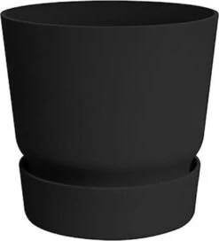 Elho Greenville Rond 40 - Grote Bloempot Voor Buiten - Gemaakt Van Gereycled Plastic - Ø 39.0 X H 36.8 Cm - Living Black -Buitentuinwinkel 1089x1200 3