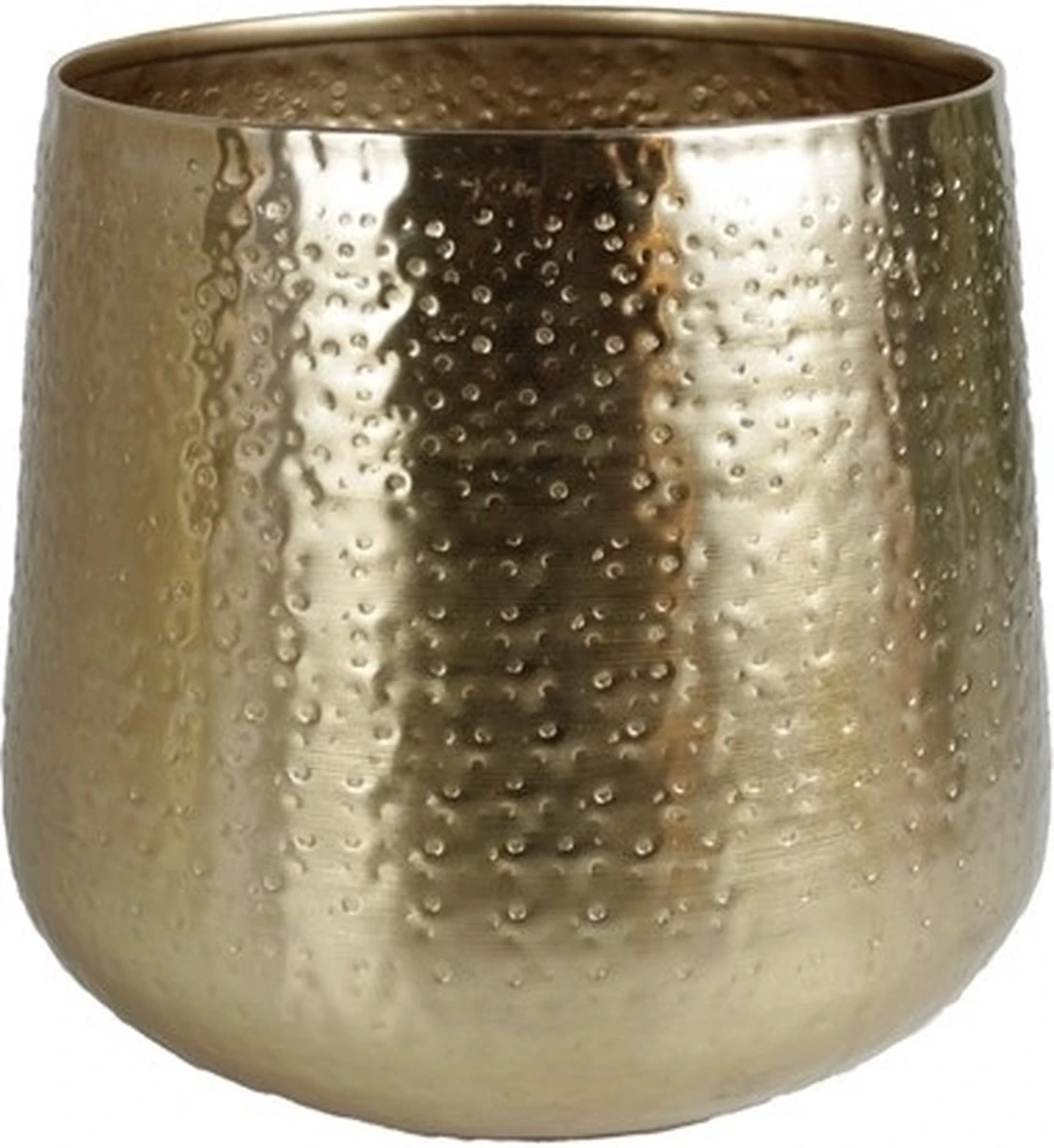 Merkloos Gina Da - Karakter - Bloempot - Goudkleurig - Rond Ø20cm 3 Merkloos Gina Da - Karakter - Bloempot - Goudkleurig - Rond Ø20cm