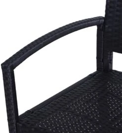 Outsunny Polyrotan Tuinbank 2-zits Parkbank Bank Staal Zwart 867-022 -Buitentuinwinkel 1102x1200 6