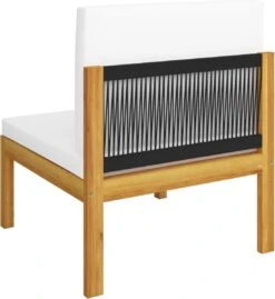 Decoways - 5-delige Loungeset Met Kussens Massief Acaciahout Crèmekleurig -Buitentuinwinkel 1103x1200 3