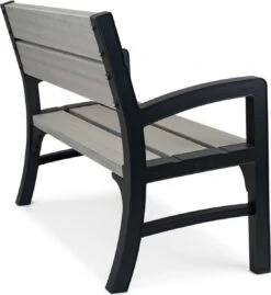 Keter Montero Tuinbank – 2-personen - 120x61x91cm - Grafiet -Buitentuinwinkel 1103x1200 4