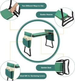 Uten - Kniebankje Tuin - Knie Steun - Tuinkruk Inklapbaar - Kniesteun Tuinieren - Kniekussen - Tot 150 Kg - Groen 17 Uten - Kniebankje Tuin - Knie Steun - Tuinkruk Inklapbaar - Kniesteun Tuinieren - Kniekussen - Tot 150 Kg - Groen -Buitentuinwinkel 1104x1200 10