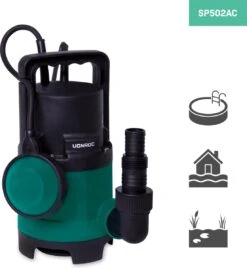 VONROC Dompelpomp/Waterpomp 400W - 8000l/h - Voor Vuil En Schoonwater - Met Vlotter -Buitentuinwinkel 1105x1200 1