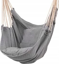 RENALUX Hangstoel Buiten En Binnen - Hangstoel Voor Binnen - Hangstoel Zonder Standaard - Hangstoel Cocoon - Gratis 2 Zachte Kussens - 150 KG - Grijs -Buitentuinwinkel 1107x1200 5