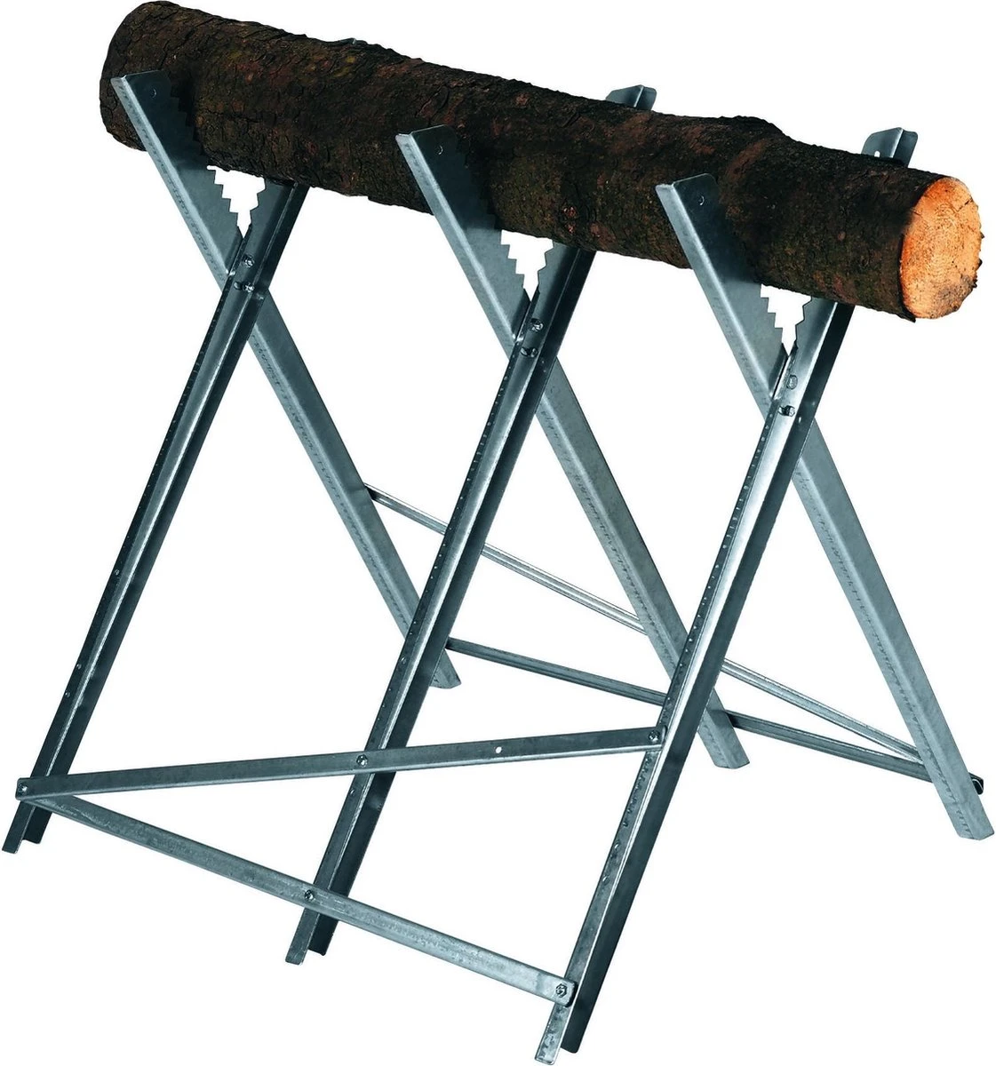 Einhell-kettingzaagstandaard (max. 150 Kg - Verzinkte Metalen Hoekprofielen - Extra Dwarsbalken - Tanden Voorkomen Verdraaiing Van Het Hout - 3 Werkhoogtes - Inklapbaar) 5 Einhell-kettingzaagstandaard (max. 150 Kg - Verzinkte Metalen Hoekprofielen - Extra Dwarsbalken - Tanden Voorkomen Verdraaiing Van Het Hout - 3 Werkhoogtes - Inklapbaar) - Afbeelding 3