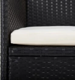 VidaXL 5-delige Tuinset Met Kussens Zwart -Buitentuinwinkel 1123x1200 9