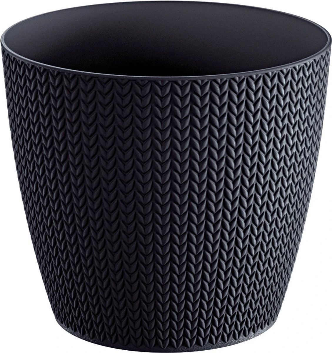 Prosperplast Set Van 2x Stuks Stijlvolle Plantenpotten/bloempotten Kunststof Dia 16 Cm En Hoogte 14 Cm In Het Antraciet Grijs Voor Binnen/buiten 4 Prosperplast Set Van 2x Stuks Stijlvolle Plantenpotten/bloempotten Kunststof Dia 16 Cm En Hoogte 14 Cm In Het Antraciet Grijs Voor Binnen/buiten - Afbeelding 2