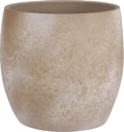 Mica Decorations Lester Bloempot - H31 X Ø33 Cm - Terracotta - Crème -Buitentuinwinkel 1129x1200 6