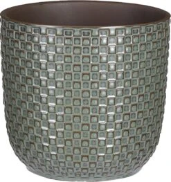 Mica Decorations Daan Bloempot - H17,5 X Ø19 Cm - Groen -Buitentuinwinkel 1129x1200 9