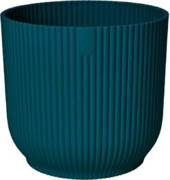 Elho Vibes Fold Rond Wielen 35 - Bloempot Voor Binnen - Ø 34.9 X H 32.4 Cm - Diepblauw -Buitentuinwinkel 1133x1200 3