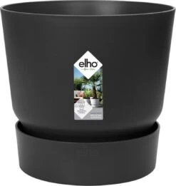 Elho Greenville Rond 40 - Grote Bloempot Voor Buiten - Gemaakt Van Gereycled Plastic - Ø 39.0 X H 36.8 Cm - Living Black -Buitentuinwinkel 1135x1200 5