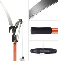 Gardebruk Takkenzaag Telescopisch - 2in1 Zaag & Snoeischaar - Oranje -Buitentuinwinkel 1137x1200 1