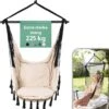 Vita5 XXL Hangstoel | Binnen&Buiten Hangnest | Incl. 2 Kussens En Boekenvak | Volwassenen&Kinderen | Hangmatstoel Tot 225kg | Beige -Buitentuinwinkel 1142x1200 7