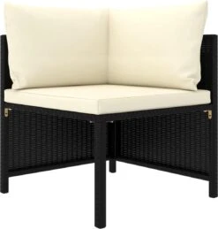 VidaXL 4-delige Loungeset Met Kussens Poly Rattan Zwart -Buitentuinwinkel 1146x1200 11