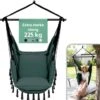 Vita5 XXL Hangstoel | Binnen&Buiten Hangnest | Incl. 2 Kussens En Boekenvak | Volwassenen&Kinderen | Hangmatstoel Tot 225kg | Donkergroen -Buitentuinwinkel 1160x1200 7