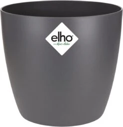 Elho Brussels Rond Mini 7 - Bloempot Voor Binnen - Ø 6.7 X H 6.0 Cm - Zwart/Antraciet -Buitentuinwinkel 1165x1200 2