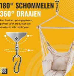 Itstrong® Plafondhaak Ophangsysteem Voor Binnen & Buiten – Ophanghaak Voor Bokszak – Schommel – Schommelstoel – Hangstoel - RVS -Buitentuinwinkel 1166x1200 11