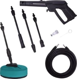 VONROC Hogedrukreiniger V18-2 1800W – 140 Bar – 420 L/h – Incl. 8m Slang, Geïntegreerde Reinigingsmiddelen Tank, Terrasreiniger, Spuitstukken En Accessoires -Buitentuinwinkel 1166x1200 5