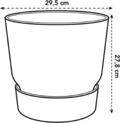 Elho Greenville Rond 30 - Grote Bloempot Voor Buiten - Gemaakt Van Gereycled Plastic - Ø 29.5 X H 27.8 Cm - Blad Groen 26 Elho Greenville Rond 30 - Grote Bloempot Voor Buiten - Gemaakt Van Gereycled Plastic - Ø 29.5 X H 27.8 Cm - Blad Groen -Buitentuinwinkel 1168x1200 3