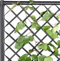 Casaria Polyrattan Plantenbak - Met Klimoprek - 3 Bakken Zwart -Buitentuinwinkel 1174x1200 5