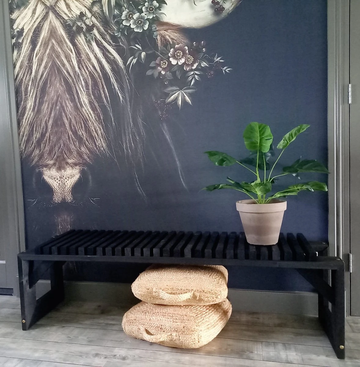 Tuinbank Design 2023 - 150CM - Grenen Hout - Zwart 5 Tuinbank Design 2023 - 150CM - Grenen Hout - Zwart - Afbeelding 3